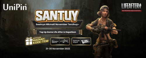 SANTUY – Saatnya Nikmati November Tercihuy~ Top Up Game Life After dan Dapatkan Hadiah Kode Item 🎁